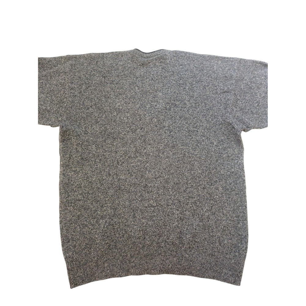 Vintage Jaeger Sweaterβ Men's L Lambswool Gray Argyle V-Neck Scotland Warm - Picture 10 of 11